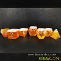 Bescon Oversized Beer Dice Set, Novelty 7pcs BeerDice Polyhedral D&D DND Dice Set of 7pcs; Jumbo Oktoberfest Set